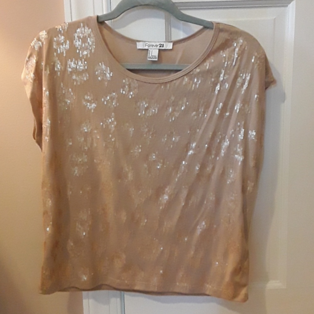 Sequin Front Short Top